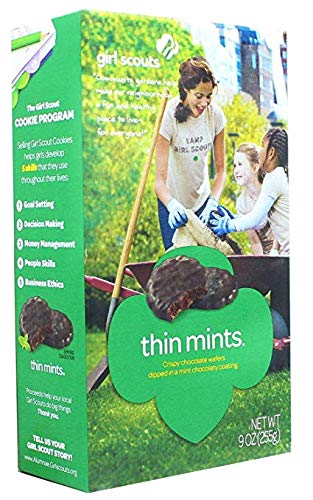 Girl Scout Cookies Thin Mints two-box bundle for sharing and fresh snacking.