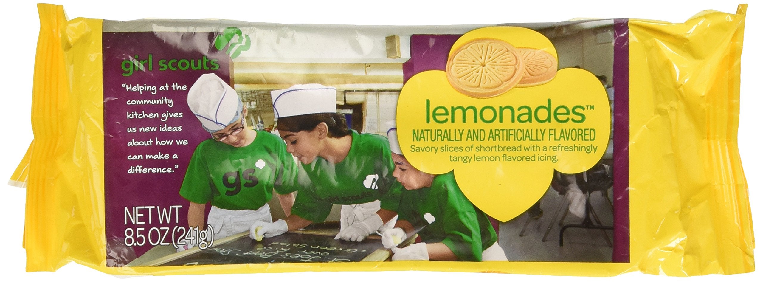 Girl Scouts Lemonades lemon-iced-shortbread-slices, perfect with tea or coffee.