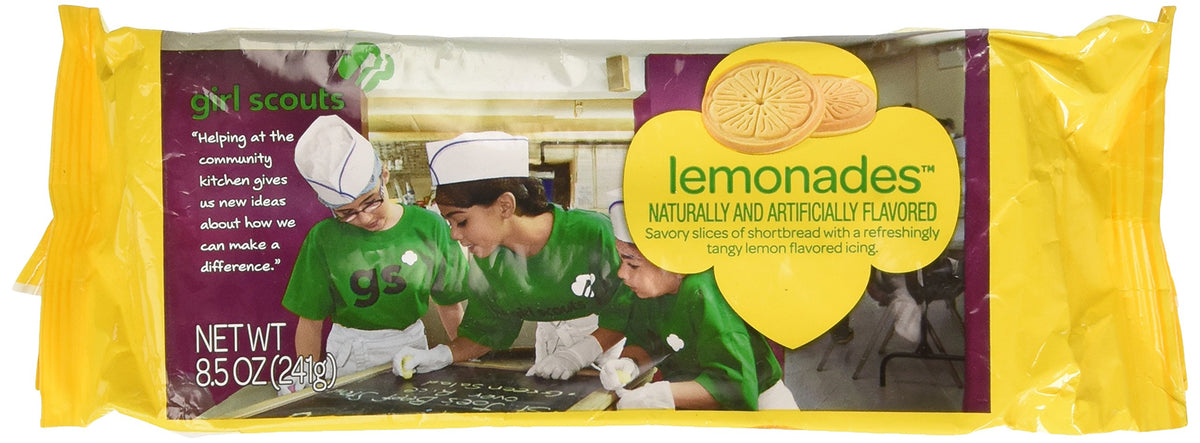 Girl Scouts Lemonades lemon-iced-shortbread-slices, perfect with tea or coffee.