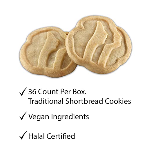 Girl Scouts Shortbread cookies plated for sharing