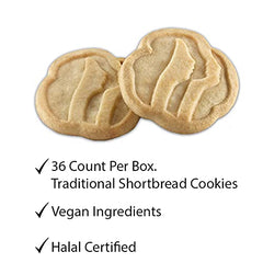 Girl Scouts Shortbread cookies plated for sharing