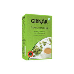 GIRNAR all-natural ingredients label emphasizes clean, preservative-free tea premix