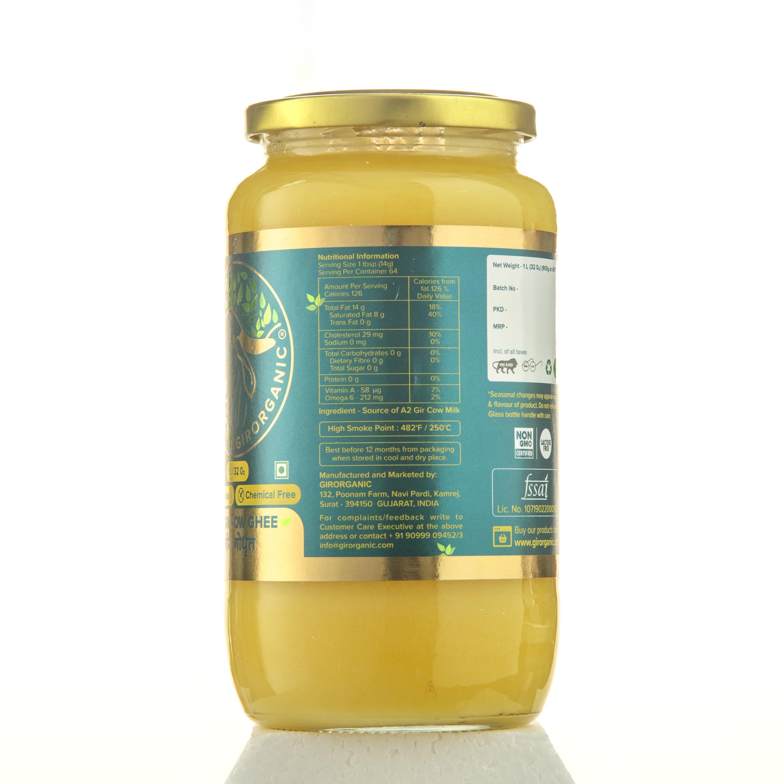 GirOrganic A2 Ghee in a pan for sautéing to enhance flavor.