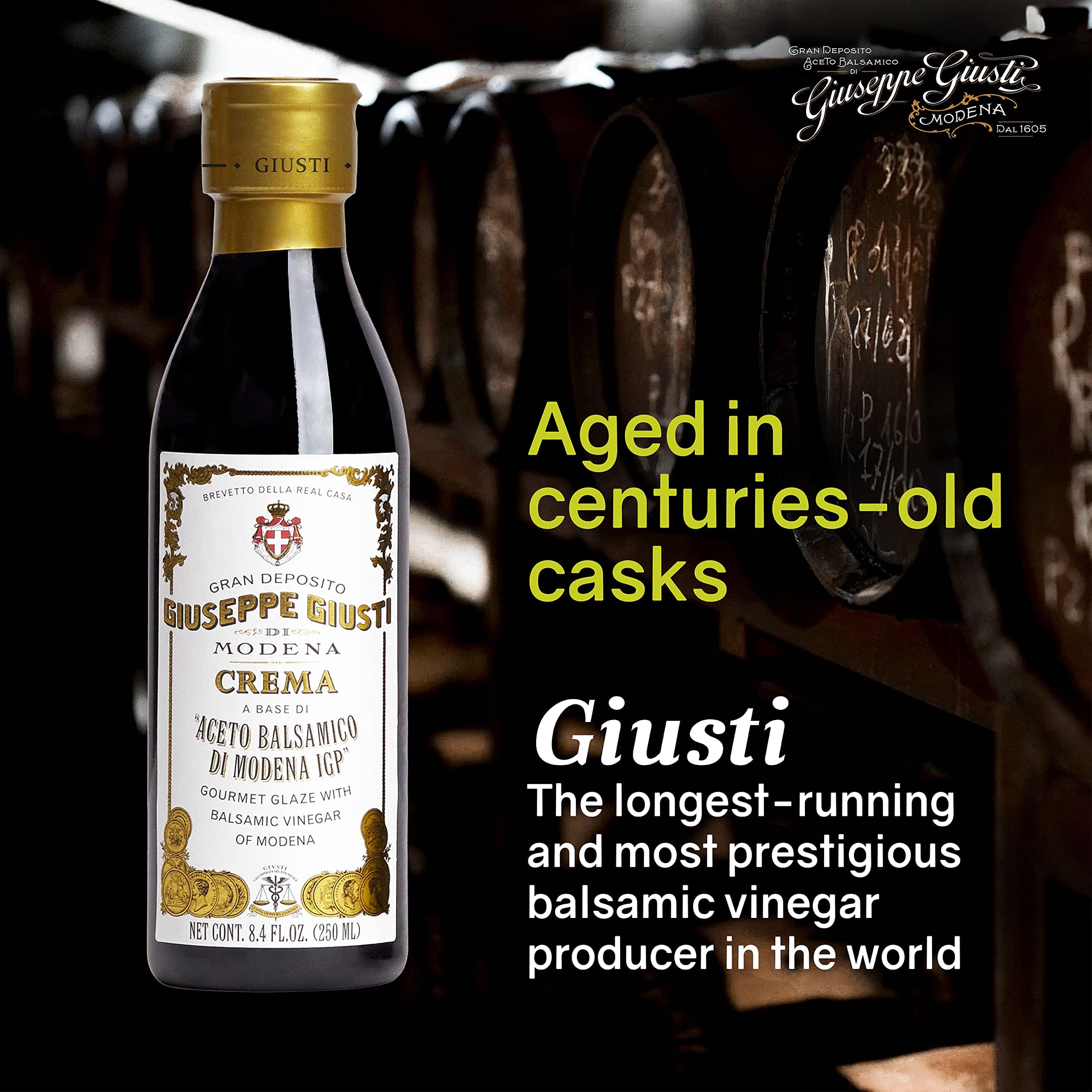 Giusti balsamic glaze salad drizzle for vibrant refined dressing touch
