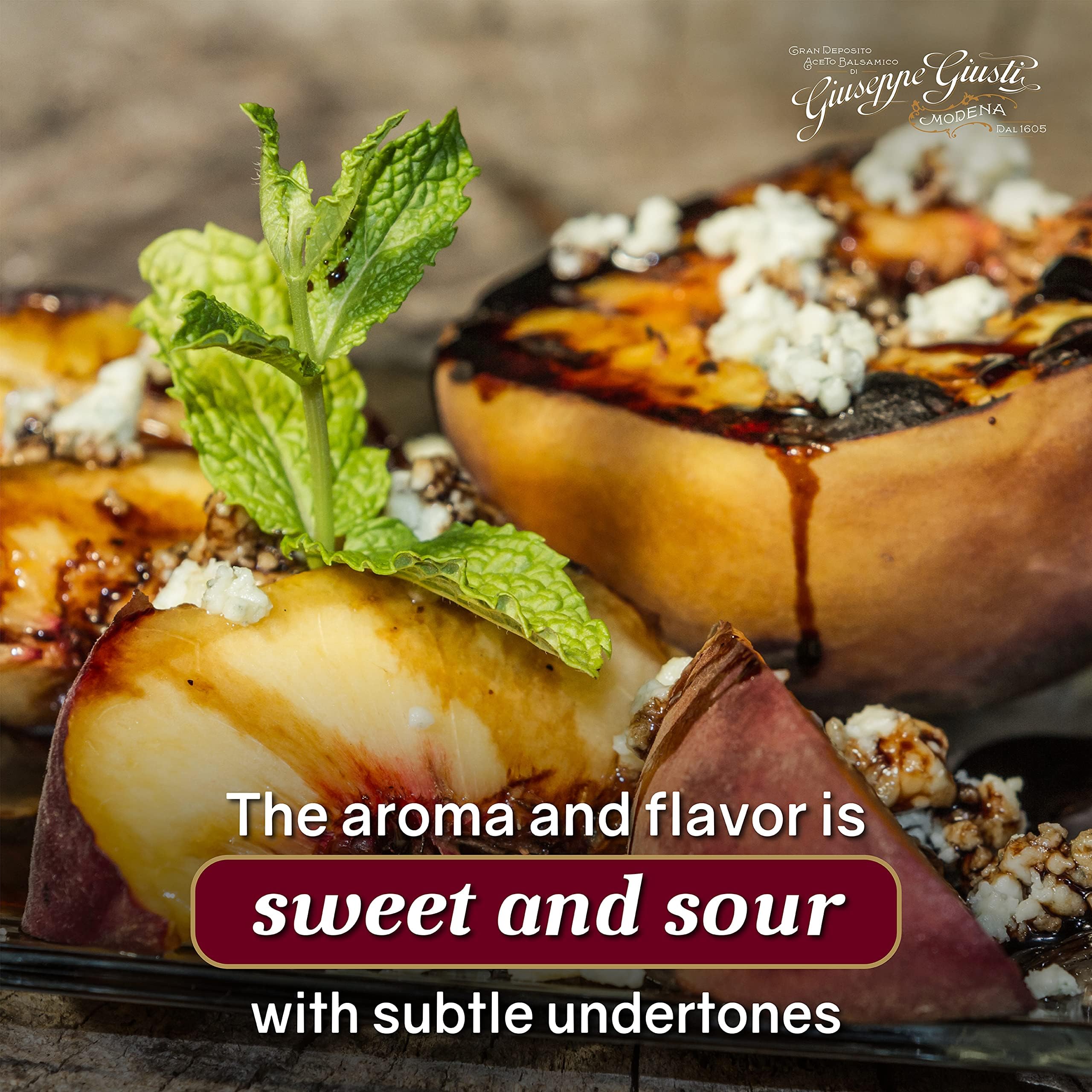 Giusti balsamic glaze texture velvety rich mouthfeel for sauces and reductions