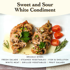 Giusti White Balsamic Dressing on roasted vegetables adds delicate sweetness