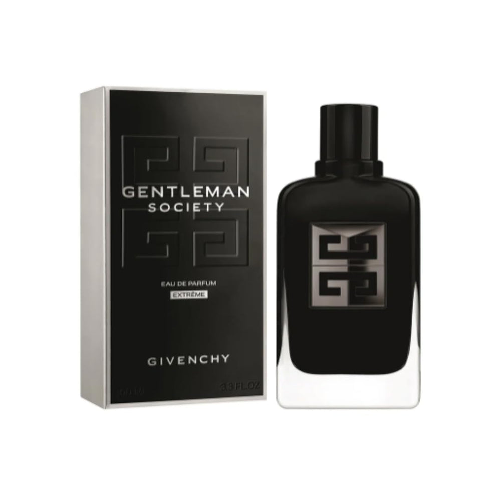Givenchy Gentleman Society Extreme bottle, premium fragrance for all-day confidence and style.