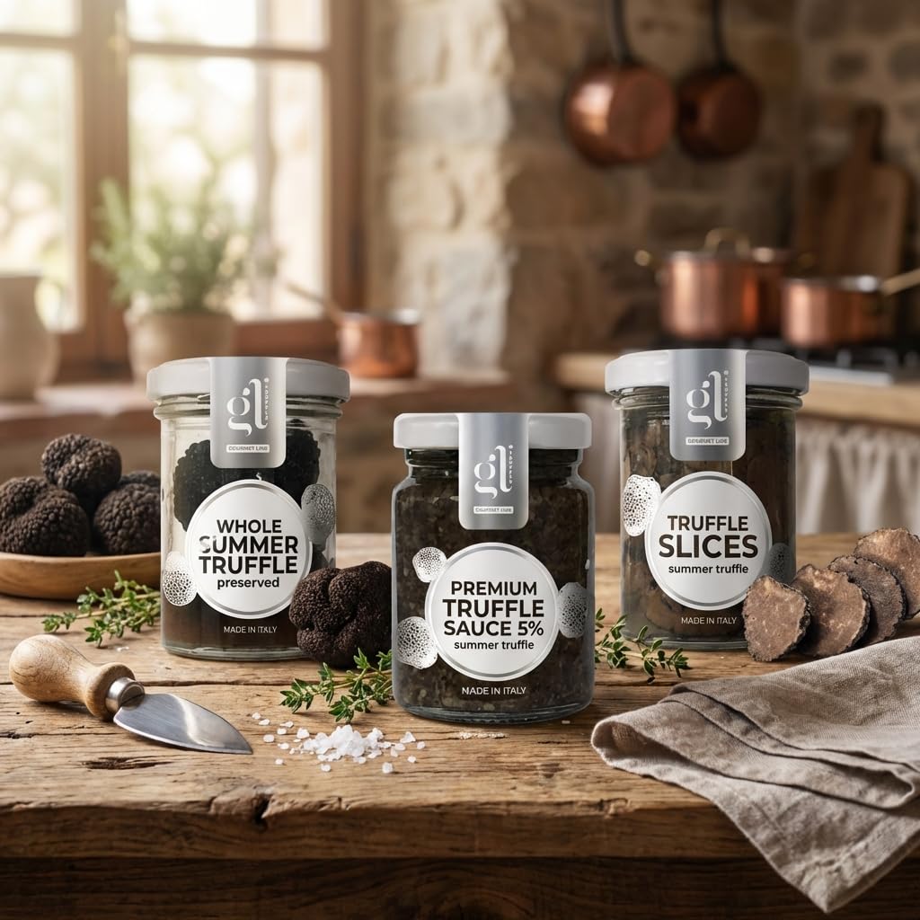 GL Truffle Gourmet Line kitchen scene suggesting easy gourmet meals