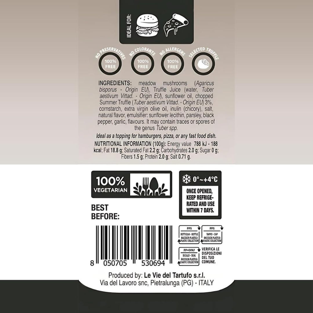 GL Truffle Gourmet Line meadow mushrooms highlight earthy ingredients for rich flavor.