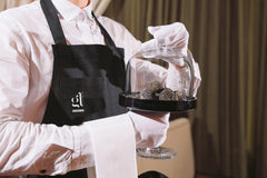 GL Truffle Gourmet Line sauce drizzled over grilled meat for depth.