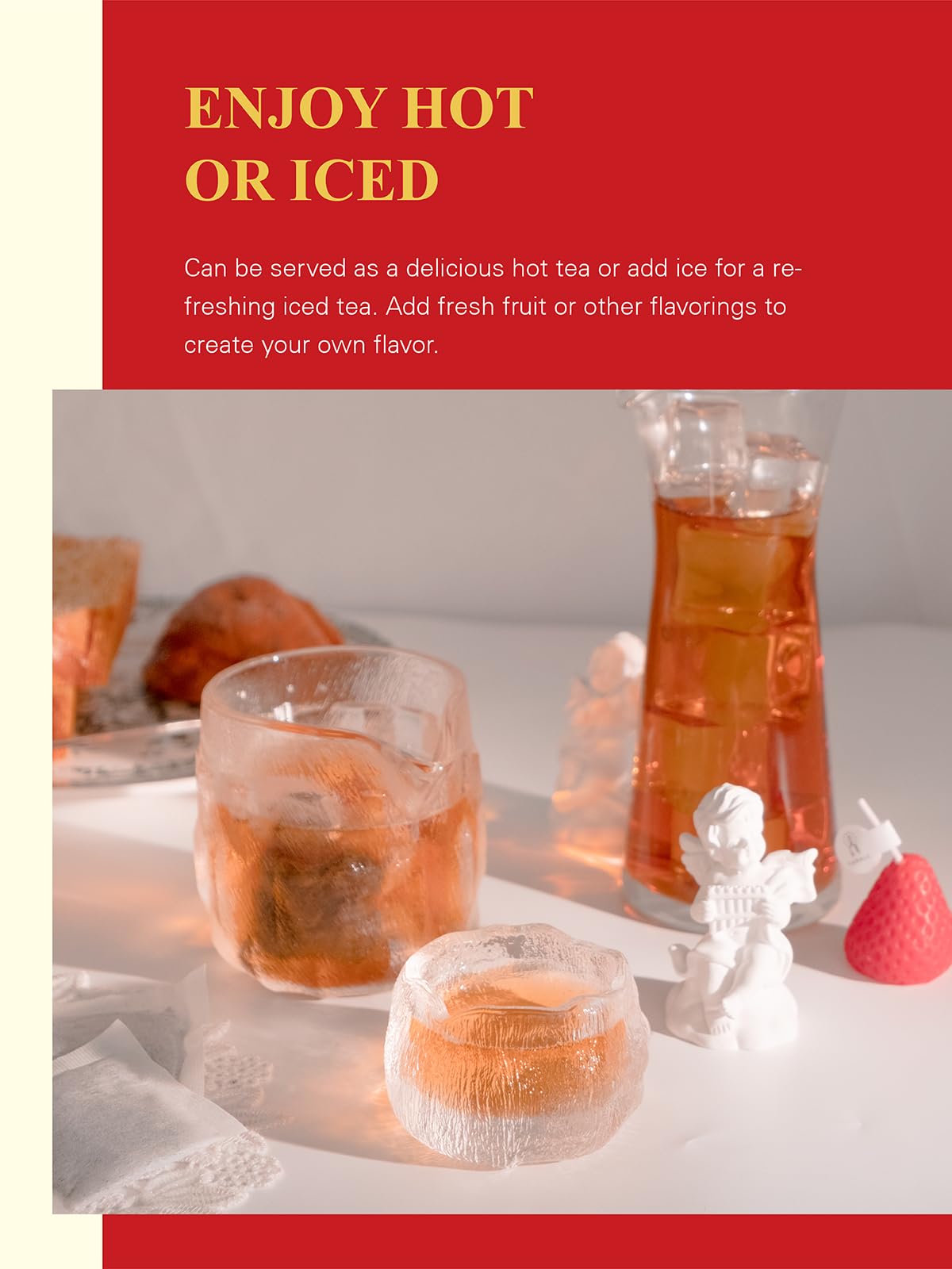 GLDNT Compostable tea bags eco packaging reducing waste.