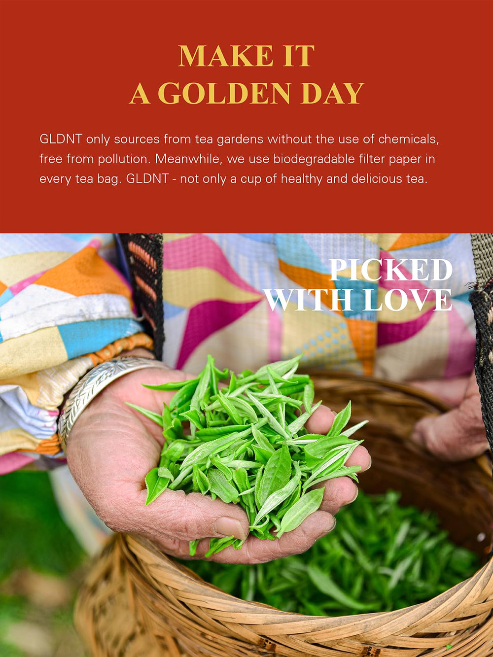 Compostable non-GMO tea bags support eco-friendly routines.
