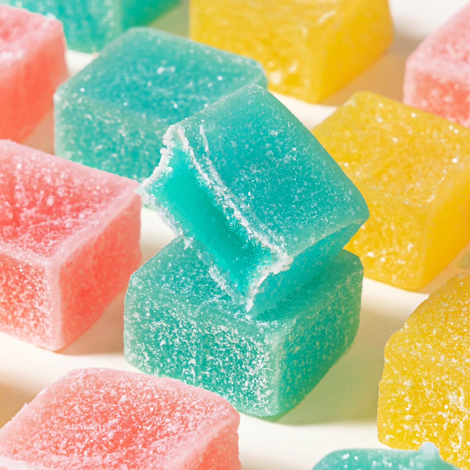 GLEAMETT Gem Crystal Amber Candy crunchy shell delivers a satisfying snap for snacking.