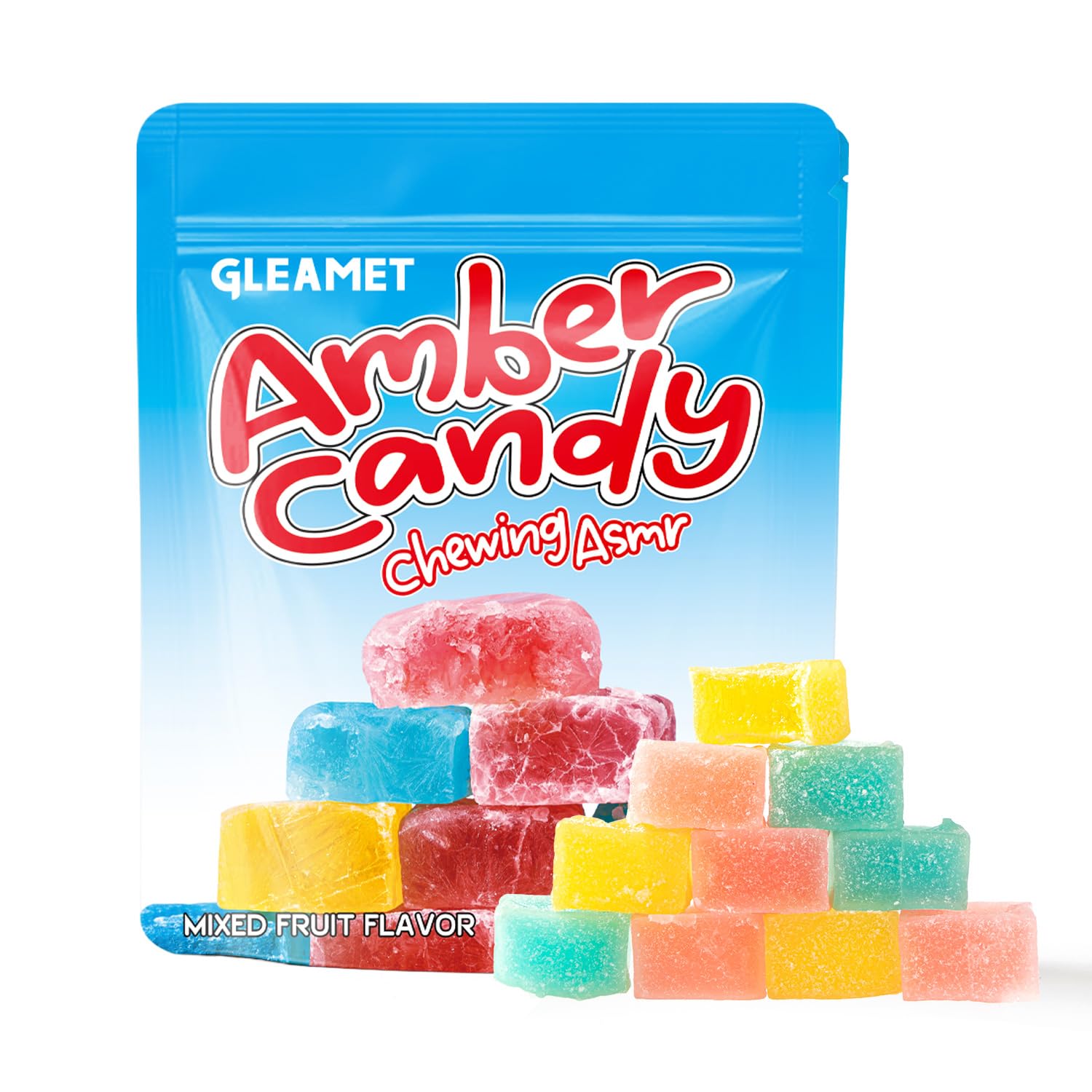 GLEAMETT Gem Crystal Amber Candy packaging shines like a gem, ideal for gifting.