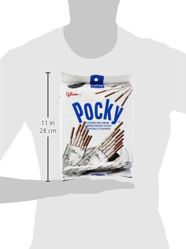 Glico cookie and cream sticks served as a ready-to-eat snack for on-the-go