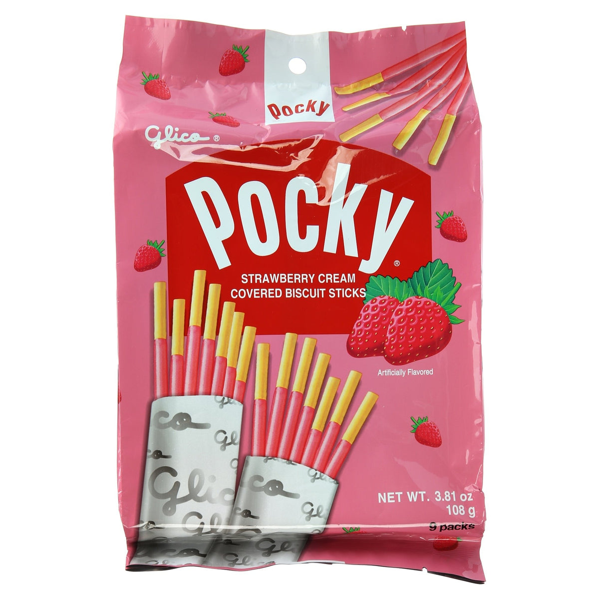 Glico Pocky strawberry-cream-biscuit-stick for a quick, shareable snack