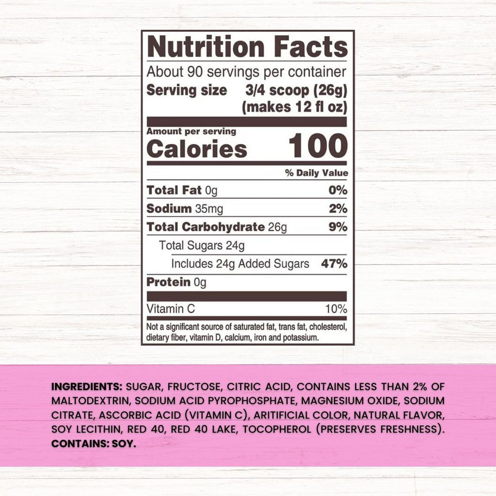 Global Basics lemonade mix with easy-scoop for consistent results.