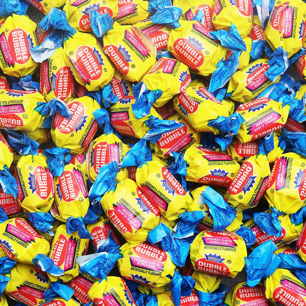 Global Gumball bubble gum twist-wrapped 50-piece pack for on-the-go sharing.