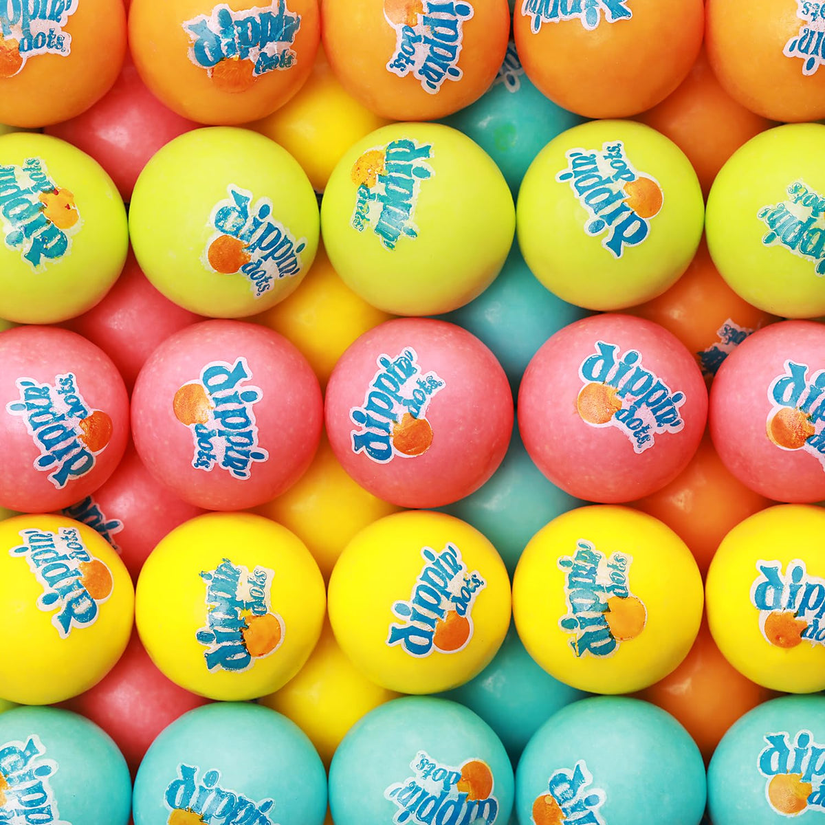 Global Gumball candy-filled gumballs in 1-inch size for quick machine refills.