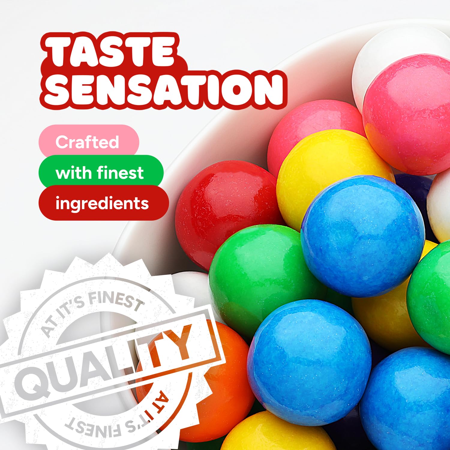 Global Gumball gluten-free and nut-free facility for safer snacking.
