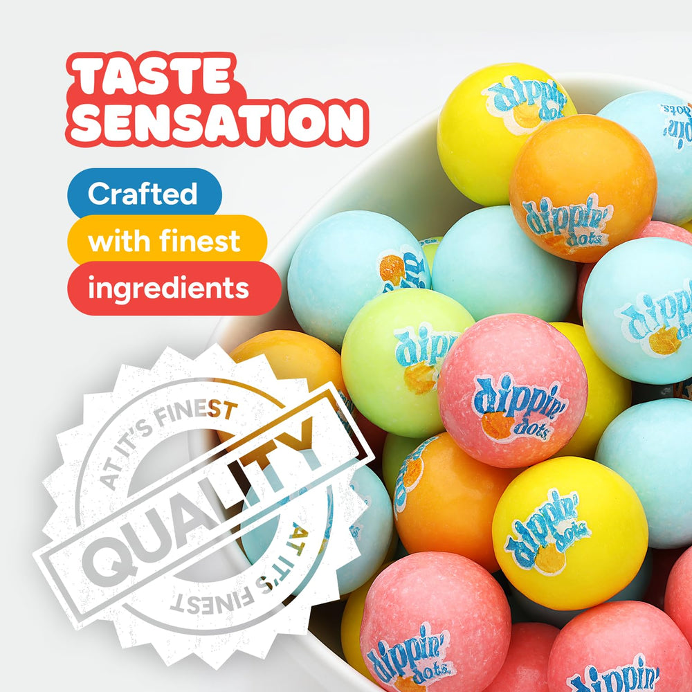 Global Gumball lime green gumballs create fresh party vibes.