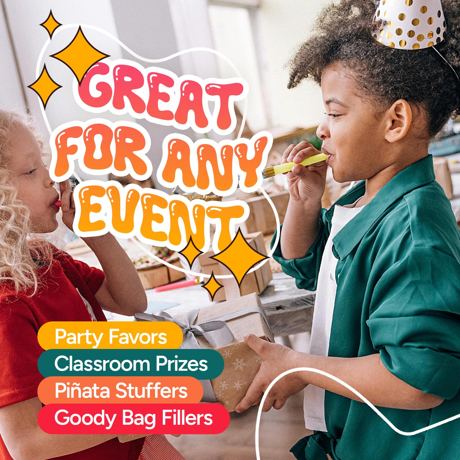 Global Gumball go-to for pinatas and goody bags.