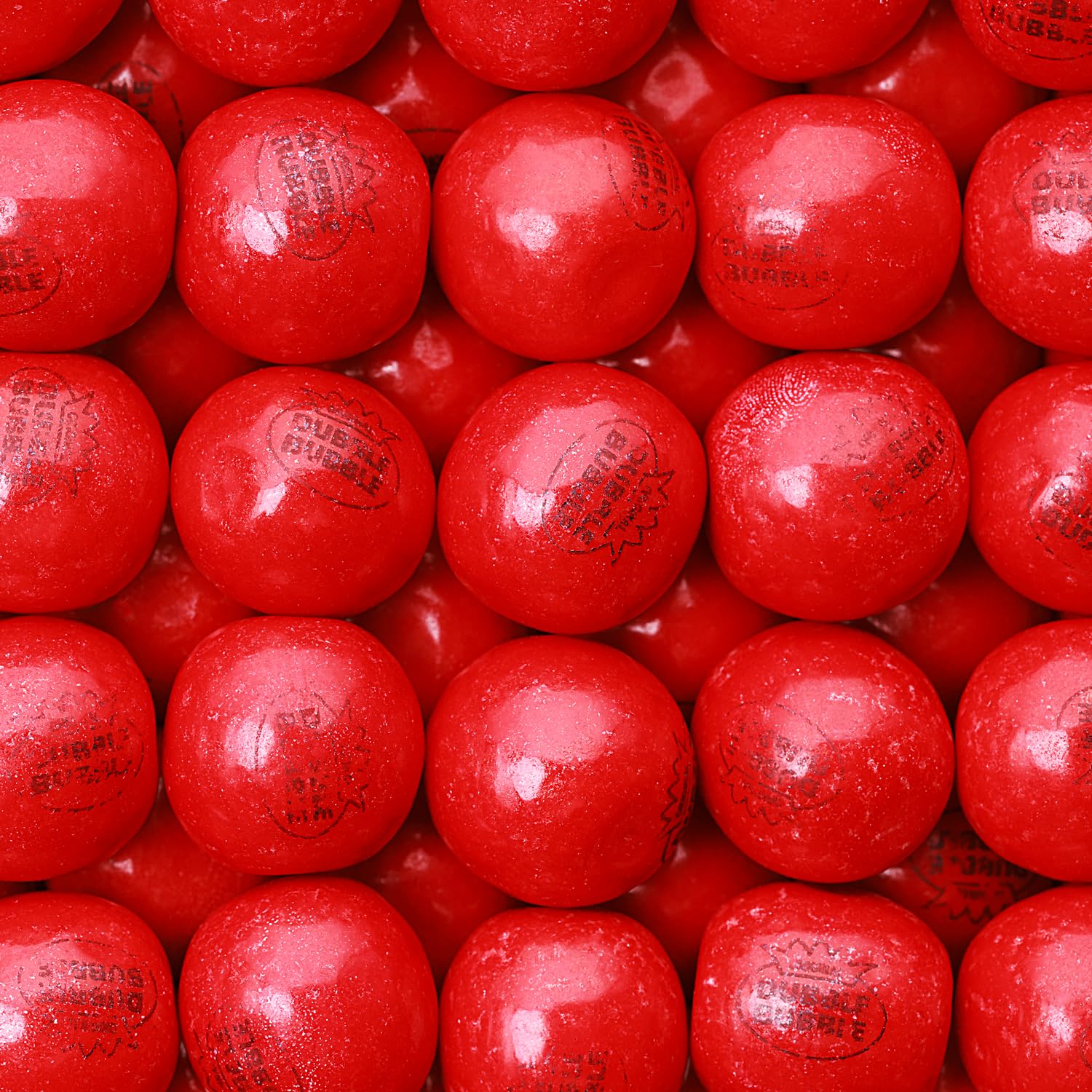 Global Gumball cherry gumballs in 1-inch size add bold color to buffets
