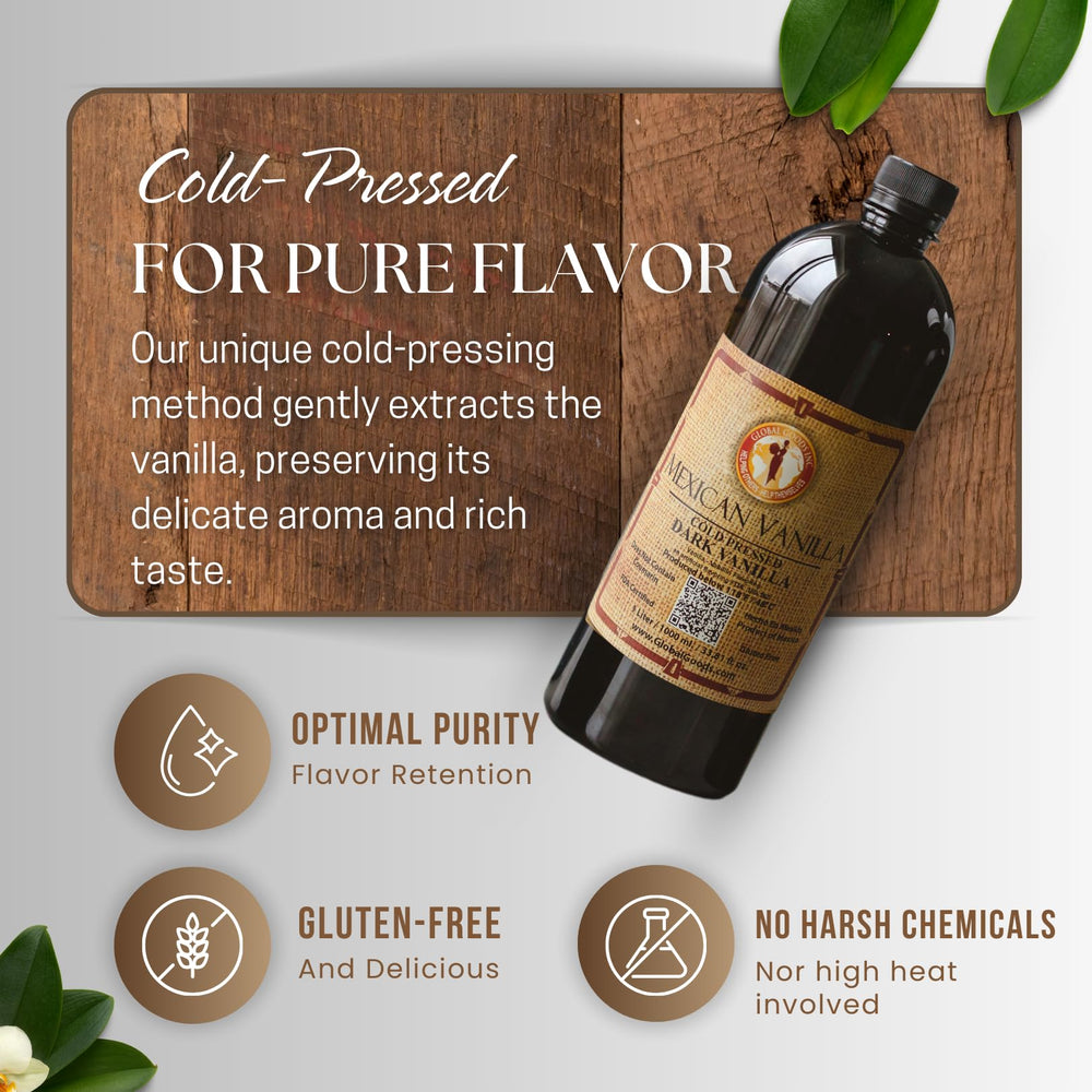 Global Goods vanilla for cookies and cakes enhances warmth and depth.