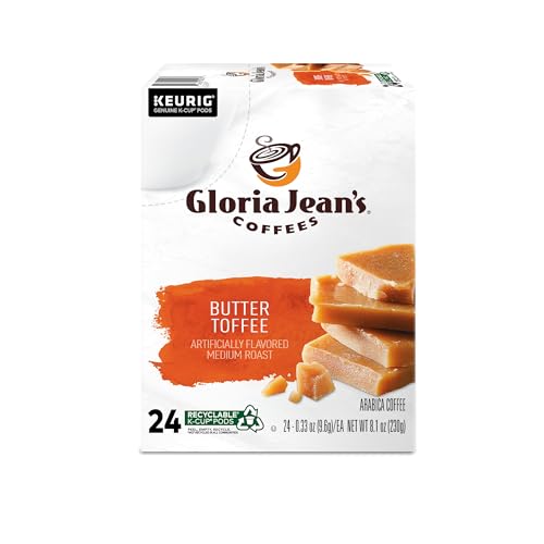 Gloria Jean's Butter Toffee compatible with Keurig machines.