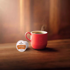 Gloria Jean's Butter Toffee in a Keurig machine for a quick single-serve brew.