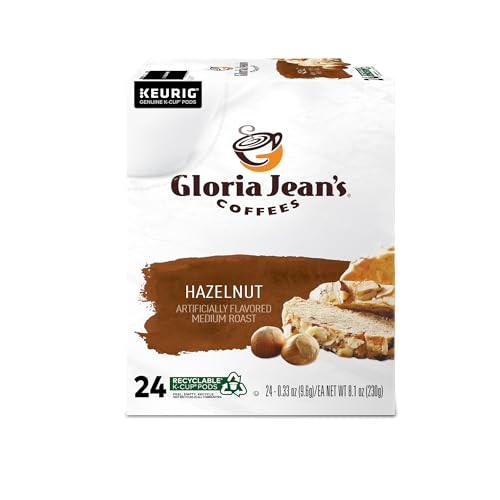 Gloria Jean's Hazelnut coffee aroma in a cozy office setting.