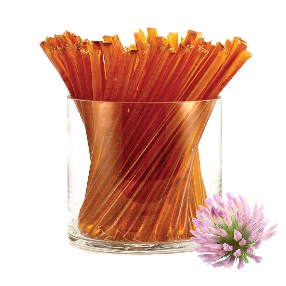 GloryBee HoneyStix Clover Blossom packaging for on-the-go sweetness