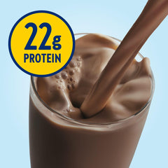 Glucerna Hunger Smart vanilla shake in a glass, supporting hunger management.