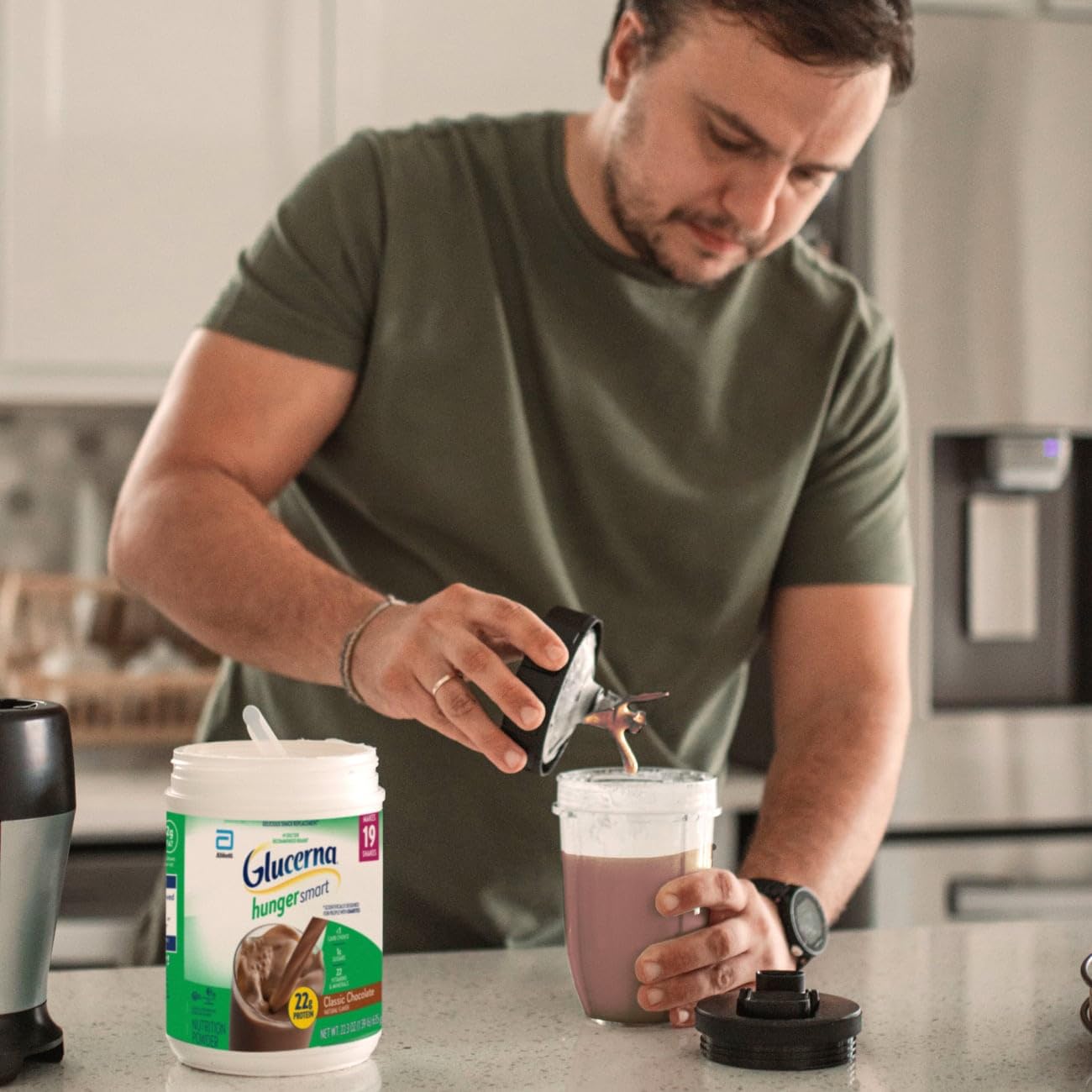 Glucerna Hunger Smart as a snack replacement idea for better choices.