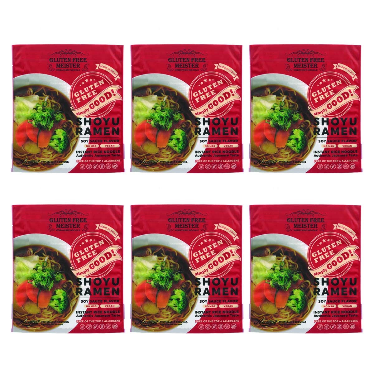 Dehydrated noodles from Gluten Free Meister provide healthy instant ramen.