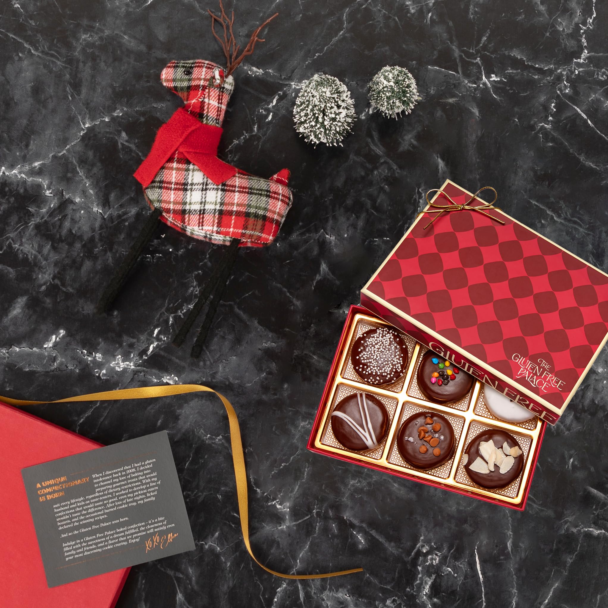 Gluten Free Palace assorted flavors cookies, six-count collection for variety and indulgence.