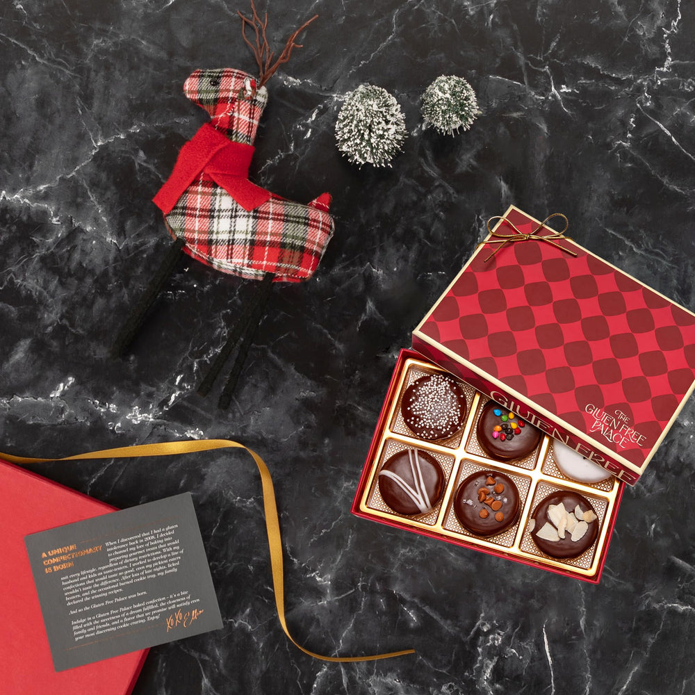 Gluten Free Palace assorted flavors cookies, six-count collection for variety and indulgence.