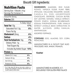 Gluten Free Palace biscotti chocolate chunk close-up showing texture