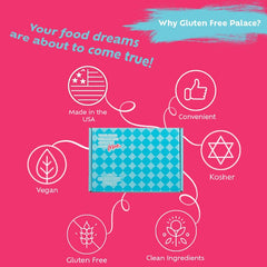 Gluten Free Palace cookies selection emphasizing chewy textures and satisfying sweetness.