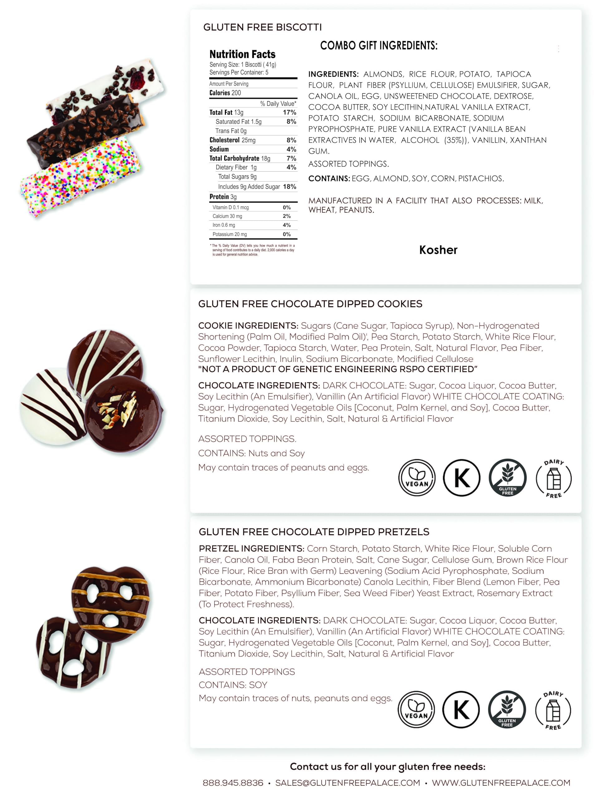 Gluten Free Palace elegant packaging makes a ready-to-gift occasion