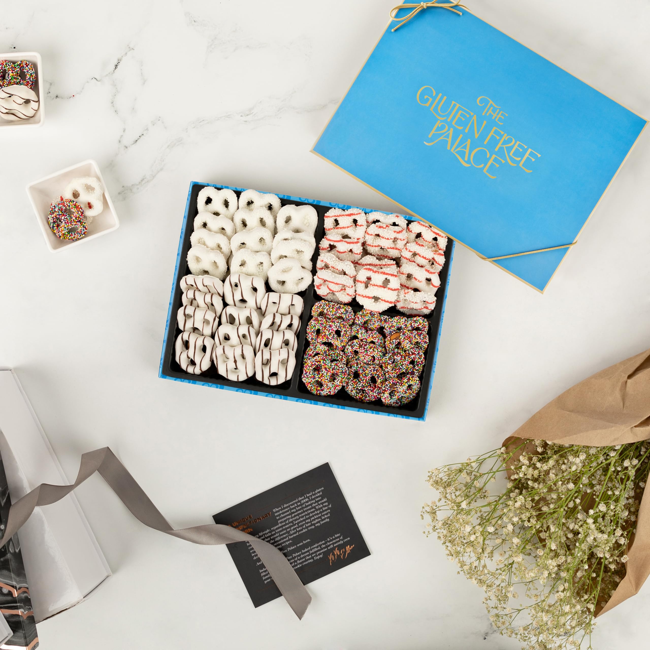 Gluten Free Palace gift-ready wrap, elegant presentation for special occasions.