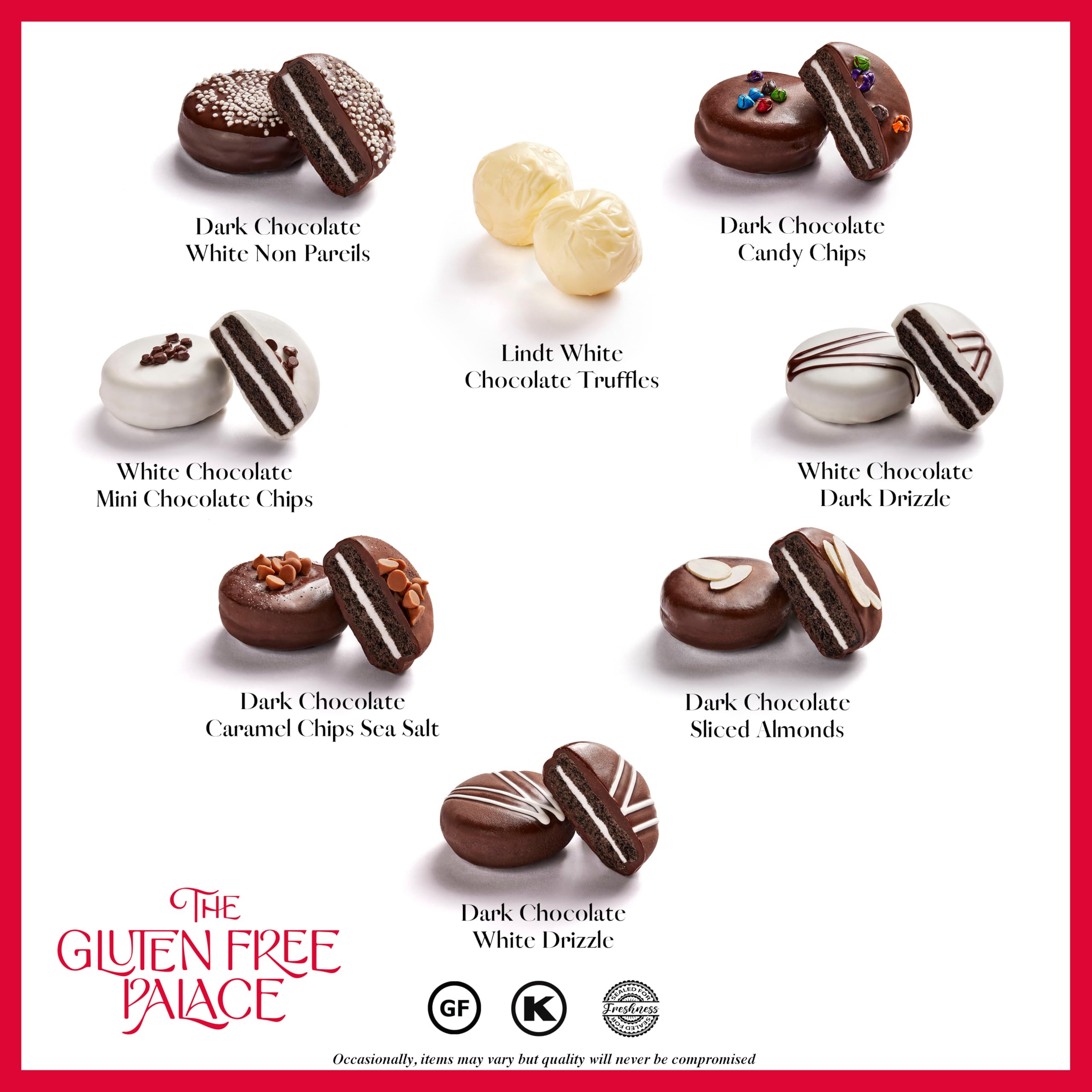 Gluten Free Palace gluten-free-chocolate-cookies offer crunchy bites for celebrations.