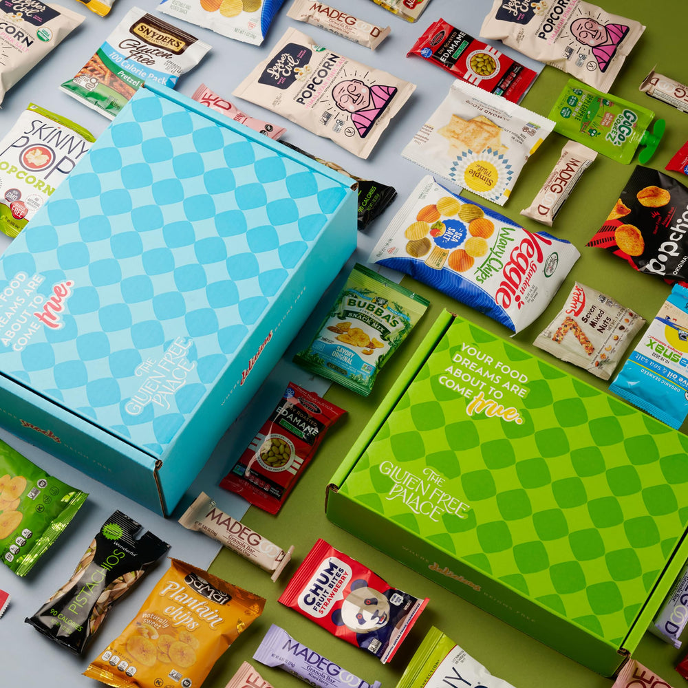 Gluten Free Palace office gift snacks image suggests convenient break-time treats.