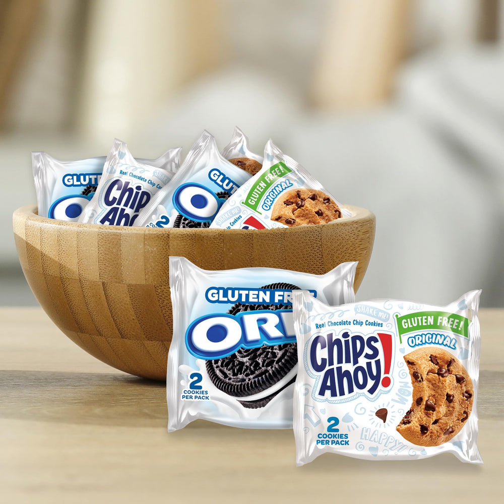 Individually wrapped OREO gluten-free packs, fresh and portable