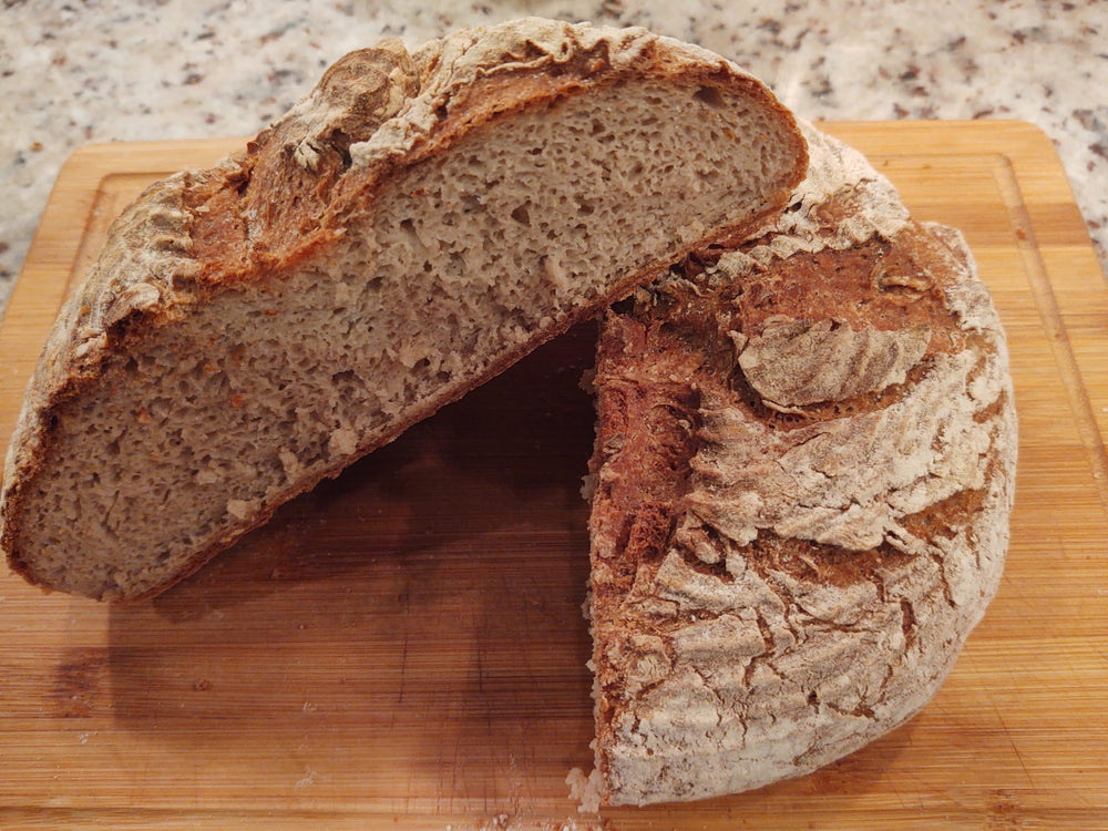 Glutenfreeee bread dough closeup showing real dough development at home
