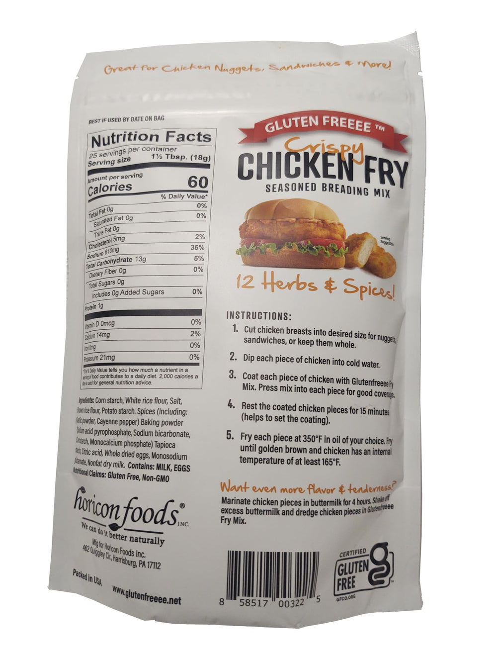 Glutenfreeee crispy chicken nuggets plated with coating for a savory crunch.