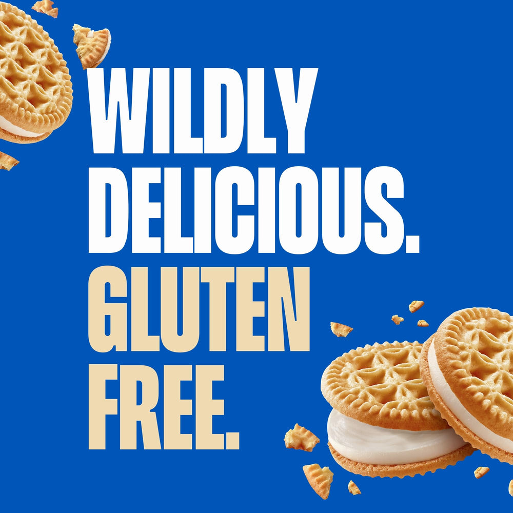 Glutino gluten-free cookies arranged on a plate for a simple snack.