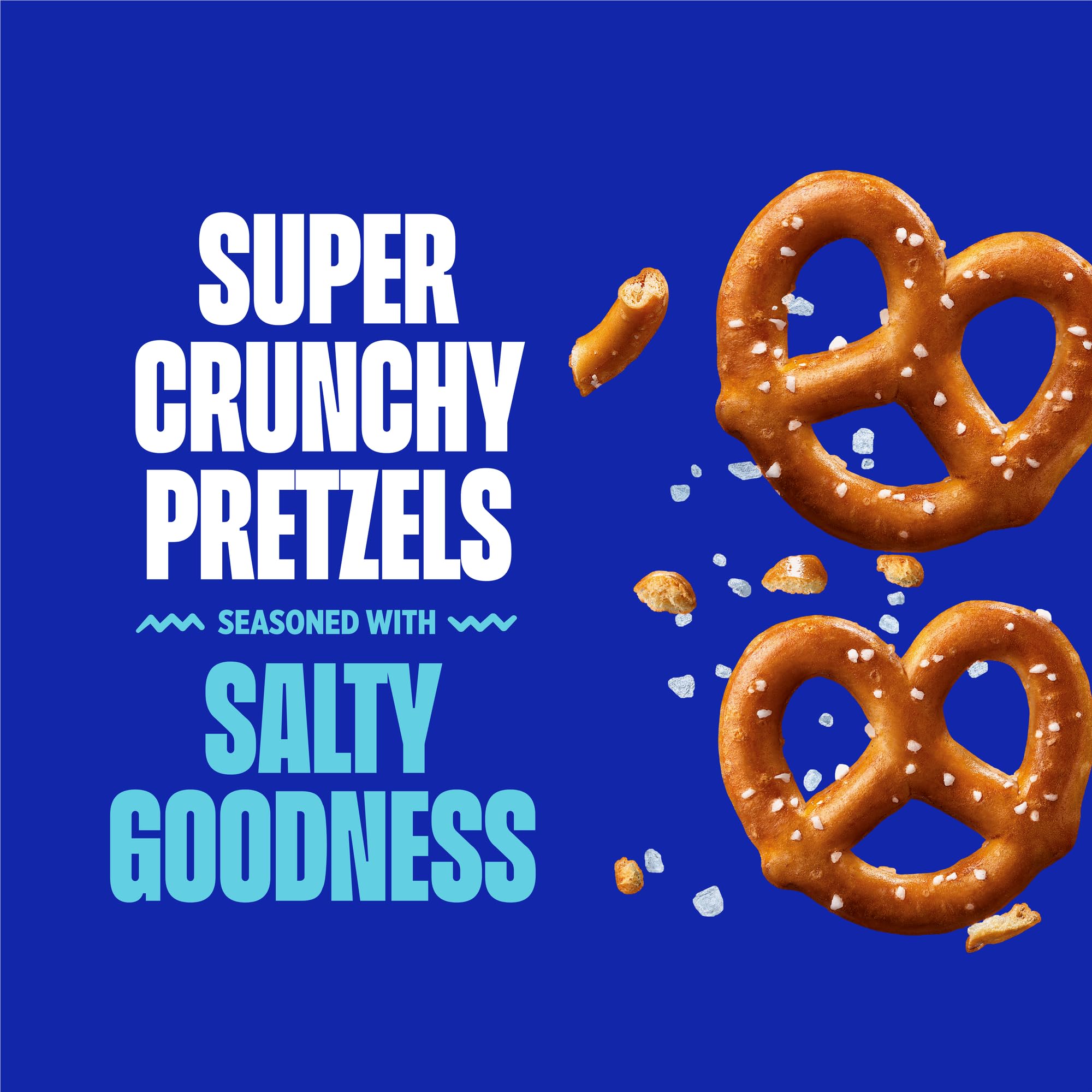 Glutino pretzel twists salted dipping-ready image suggests pairing with dips and toppings.