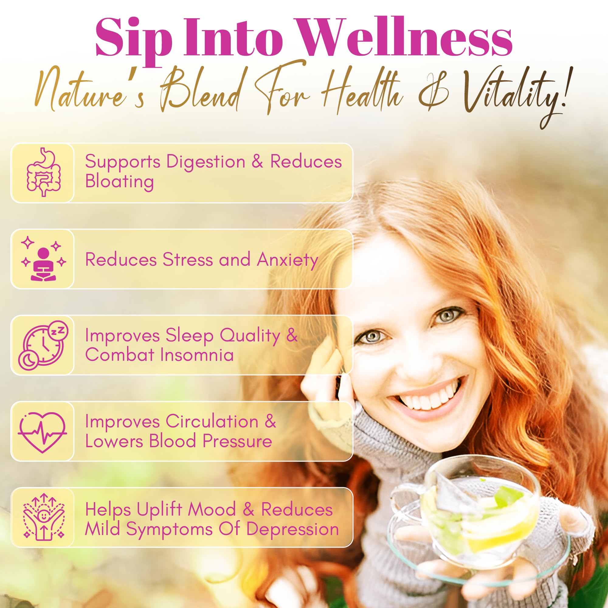 GN Vida lemongrass aroma in a cup suggesting refreshing, soothing notes.