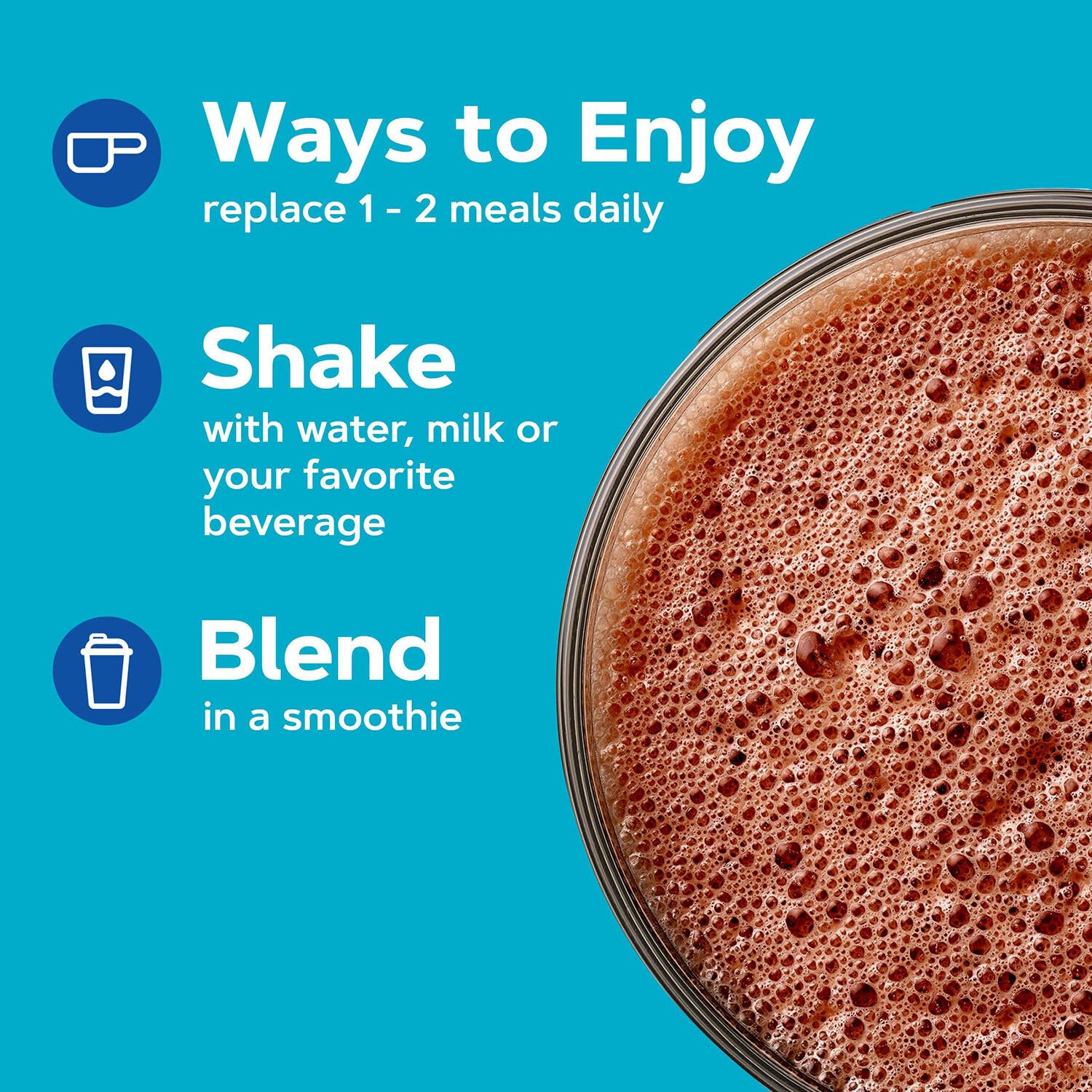GNC Total Lean Lean Shake 25 Rich Chocolate tub label shows 16 servings.
